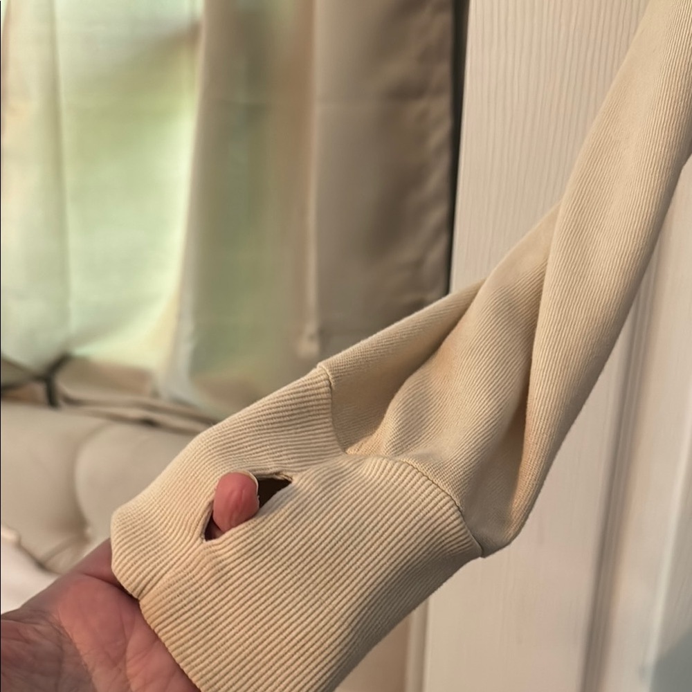 Wildfox Beige Ruffle Hoodie - Picture 5 of 7